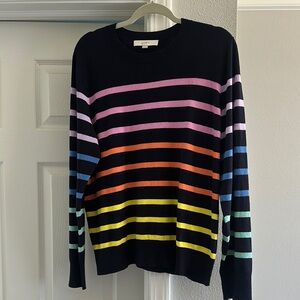 LOFT Multicolor Striped Sweater